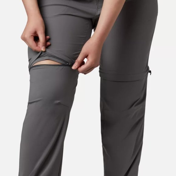 Women's Columbia Saturday Trail Convertible Pants Size 14 Gray AK4028 Shorts NEW - Picture 3 of 9